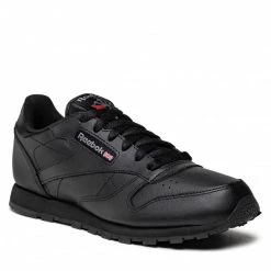 Promos Reebok Boutique 55 Chaussures De Sport Chaussures Reebok - Classic Leather 50149 Black Noir
